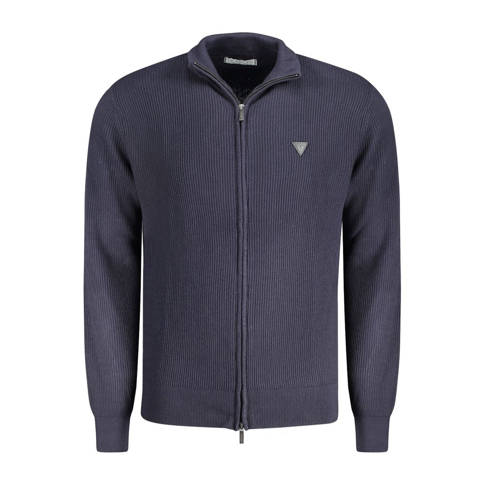 Guess Jeans Blu Organic Cotton Men Cardigan