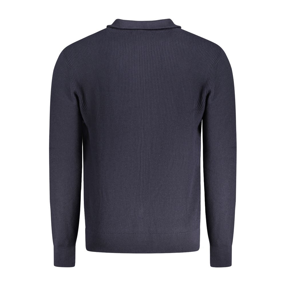 Guess Jeans Blu Organic Cotton Men Cardigan