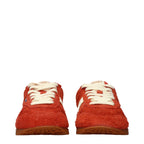 Autry Orange Leather Sneakers