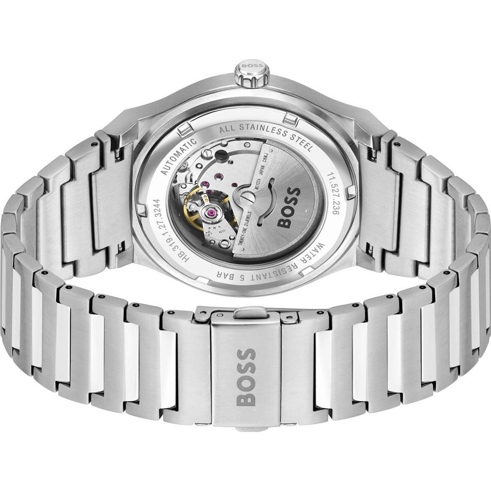 Hugo Boss Gray Stainless Steel Dress Watch