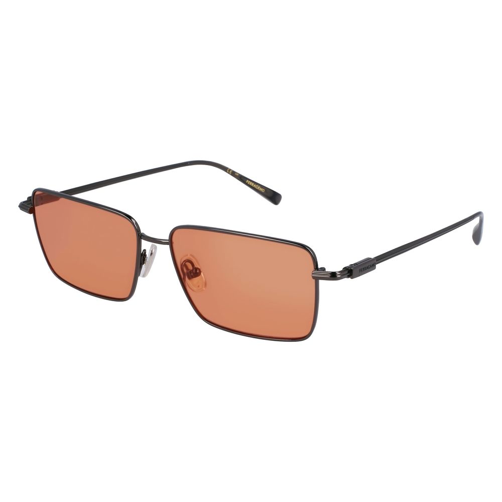 Ferragamo Gray Metal Sunglasses