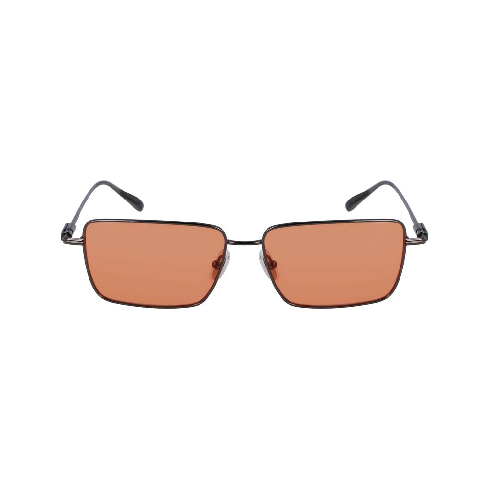 Ferragamo Gray Metal Sunglasses