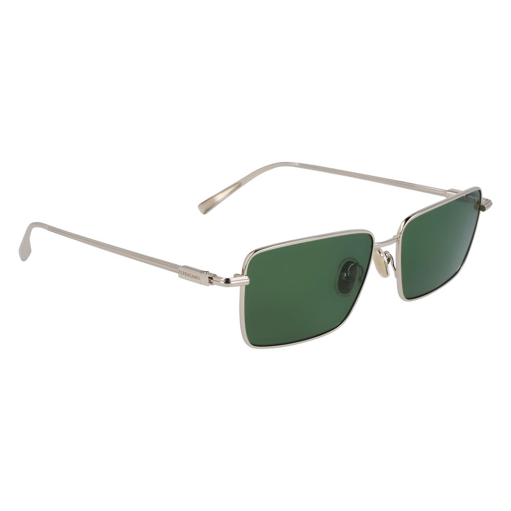 Ferragamo Gold Metal Sunglasses
