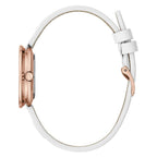 Furla White Leather Dress Watch