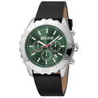 Just Cavalli Black Leather Bracelet Watch
