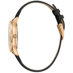 Just Cavalli Black Leather Dress Watch
