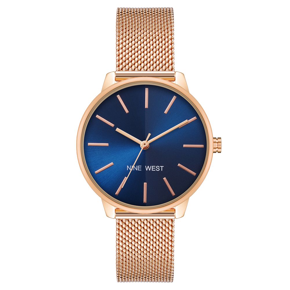 Nine West Multicolor Stainless Steel Dress Watch