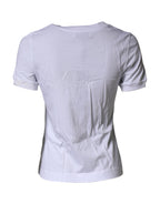 Dolce & Gabbana White DG Logo Crew Neck Short Sleeves T-shirt