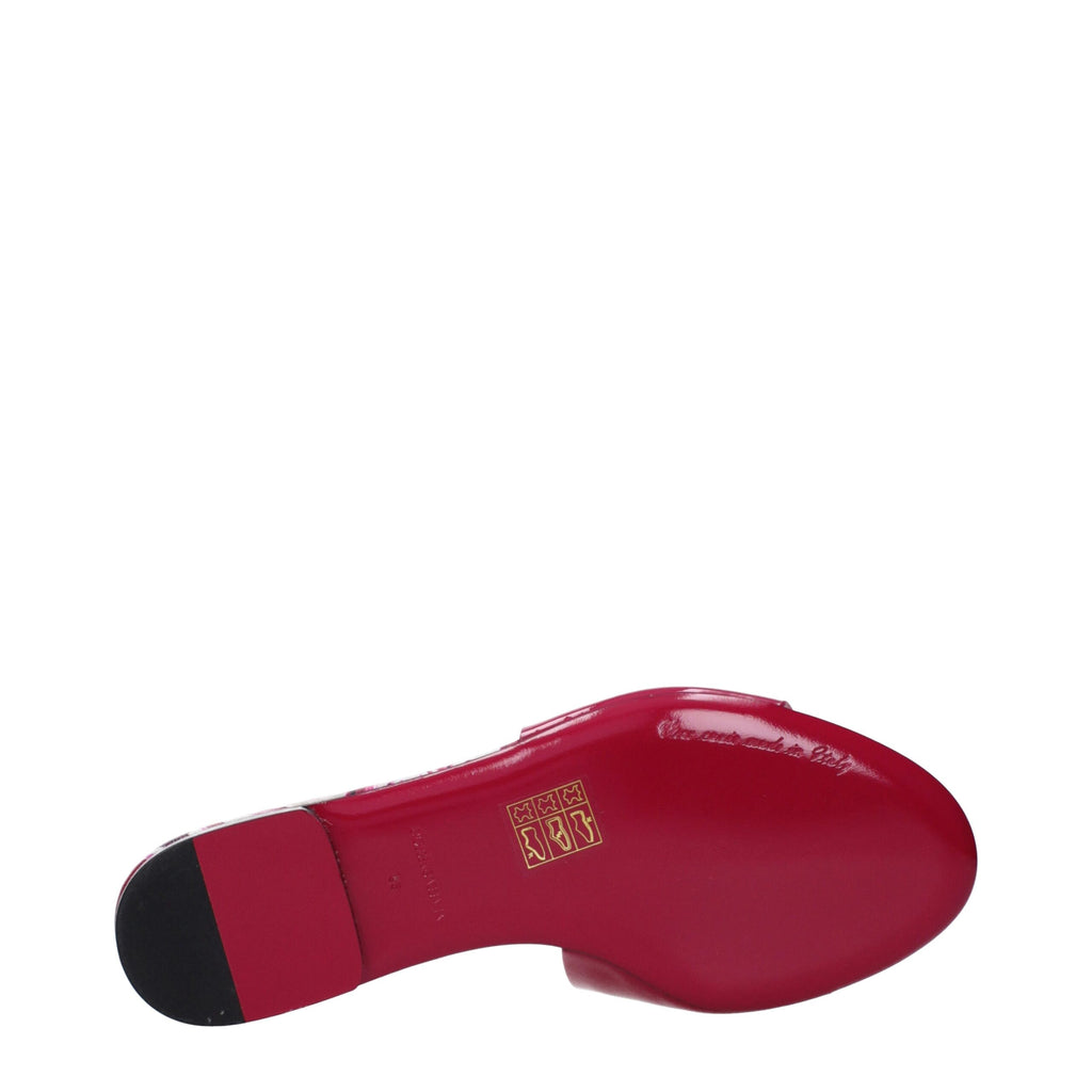 Dolce & Gabbana Pink Leather Slippers