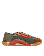 Dolce & Gabbana Multicolor Lace Up Low Top NS1 Sneakers Shoes