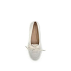 Gianvito Rossi White Calf Leather Bos Taurus Ballet Flats