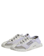 Dolce & Gabbana White Lace Up Low Top NS1 Sneakers Men Shoes