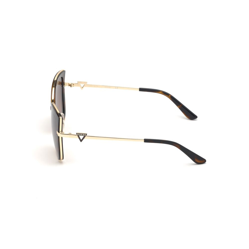 Guess Brown Metal Sunglasses