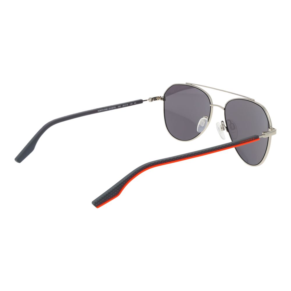 Converse Silver Rubber Sunglasses