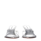 Amina Muaddi Transparent Pvc Stiletto Heel Sandals