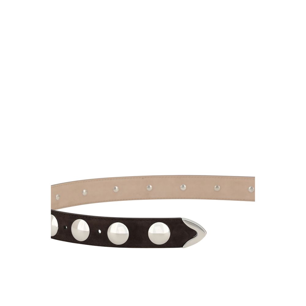 Khaite Brown Calf Leather Bos Taurus Regular Belt