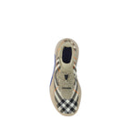 Burberry Brown Polyester Athletic Sneakers