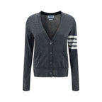 Thom Browne Gray Merino Wool Polo Shirt