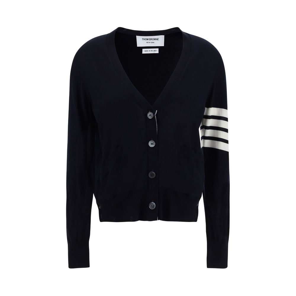 Thom Browne Blue Merino Wool Polo Shirt