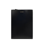 Jil Sander Black Calf Leather Bos Taurus Shoulder Bag