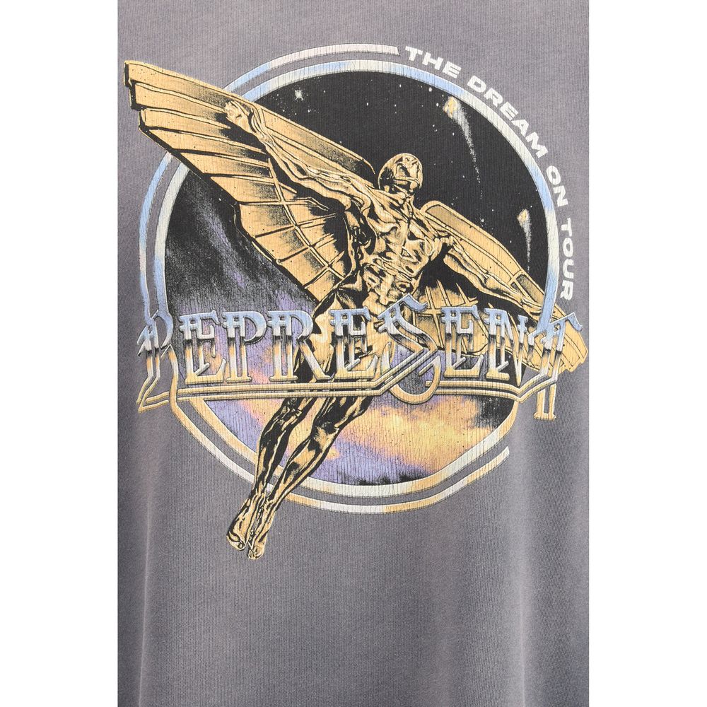 Represent Gray Cotton T-Shirt