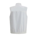 Brunello Cucinelli White Polyamide Sleveless Jacket