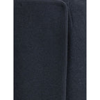 RIER Blue Fleece Wool Midi Skirt