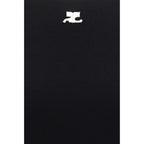 Courrèges Black Cotton T-Shirt