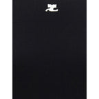 Courrèges Black Cotton T-Shirt