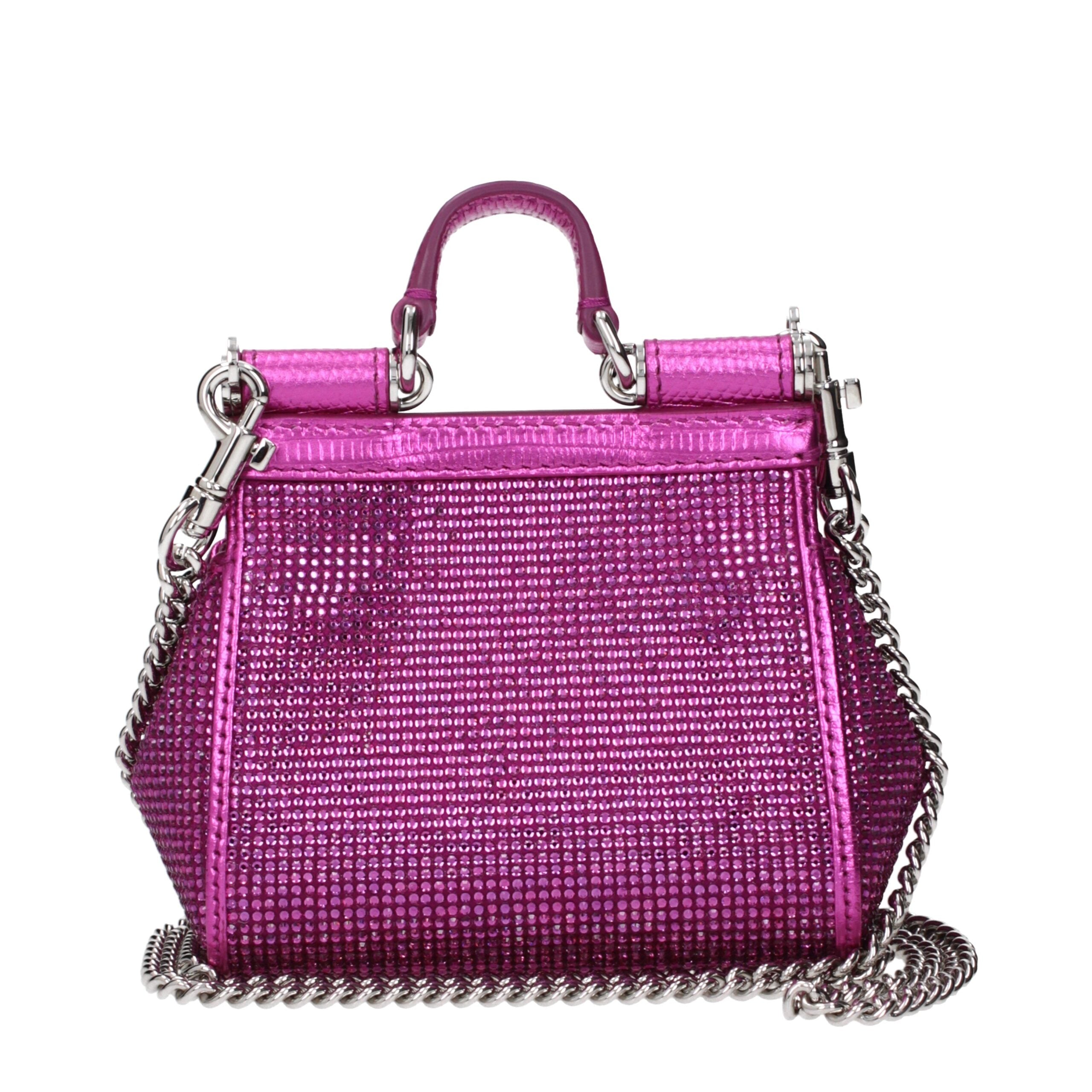 Dolce & Gabbana Pink Satin Handbag