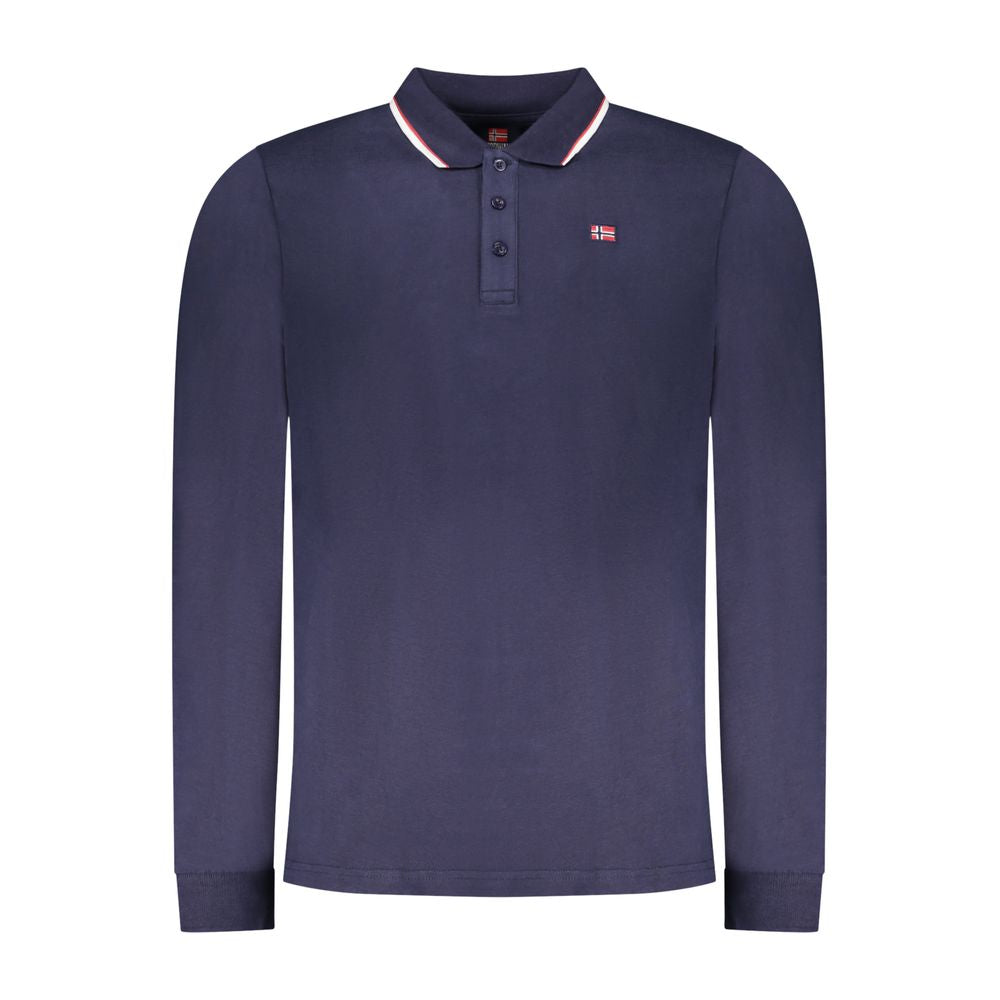 Norway 1963 Blu Cotton Mens Polo Shirt