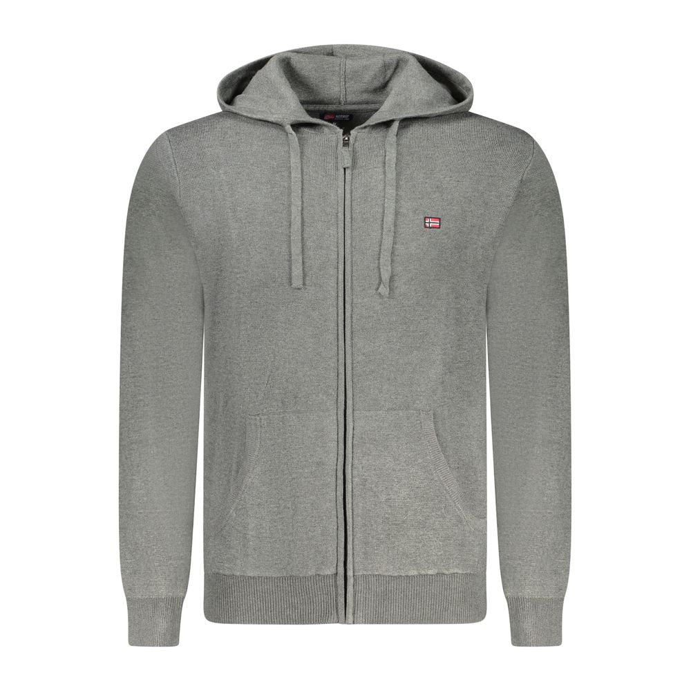 Norway 1963 Grigio Poliammide Mens Cardigan