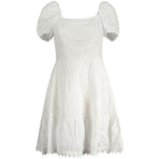 Guess Jeans Bianco Cotton Women Dress
