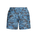 Norway 1963 Blu Polyester Men's Swim Boxer