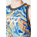 Triplosette 777 Blue Polyester Tank Tops