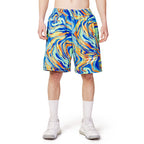 Triplosette 777 Blue Polyester Bermuda Shorts