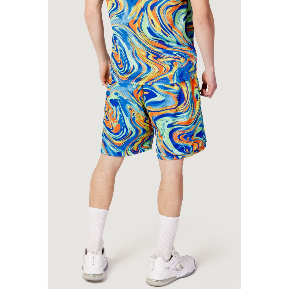 Triplosette 777 Blue Polyester Bermuda Shorts