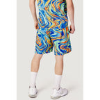 Triplosette 777 Blue Polyester Bermuda Shorts