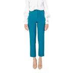Silence Black Polyester Casual Pants