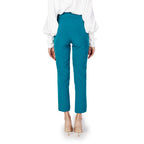 Silence Black Polyester Casual Pants