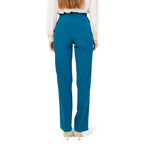 Hanny Deep Black Elastane Casual Pants