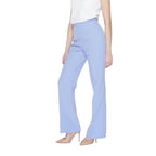 Silence Purple Polyester Casual Pants