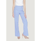 Silence Purple Polyester Casual Pants
