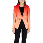 Silence Orange Polyester Blazer