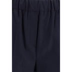 Max Mara Black Cotton Casual Pants