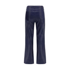 L'Agence Blue Cotton Casual Pants