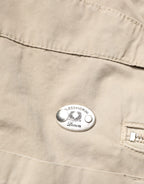 Daniele Alessandrini Beige Cotton Mid Waist Straight Men Denim Jeans