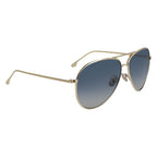 Victoria Beckham Gold Metal Sunglasses