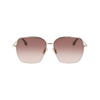 Victoria Beckham Gold Metal Sunglasses