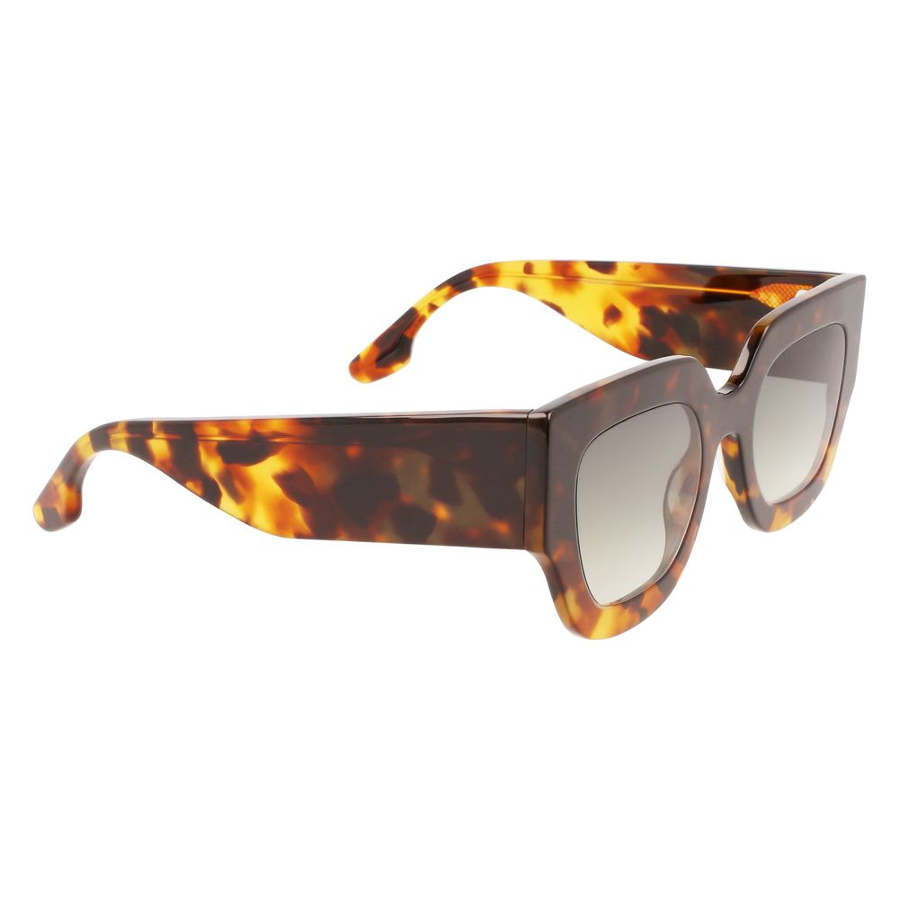 Victoria Beckham Brown Acetate Sunglasses